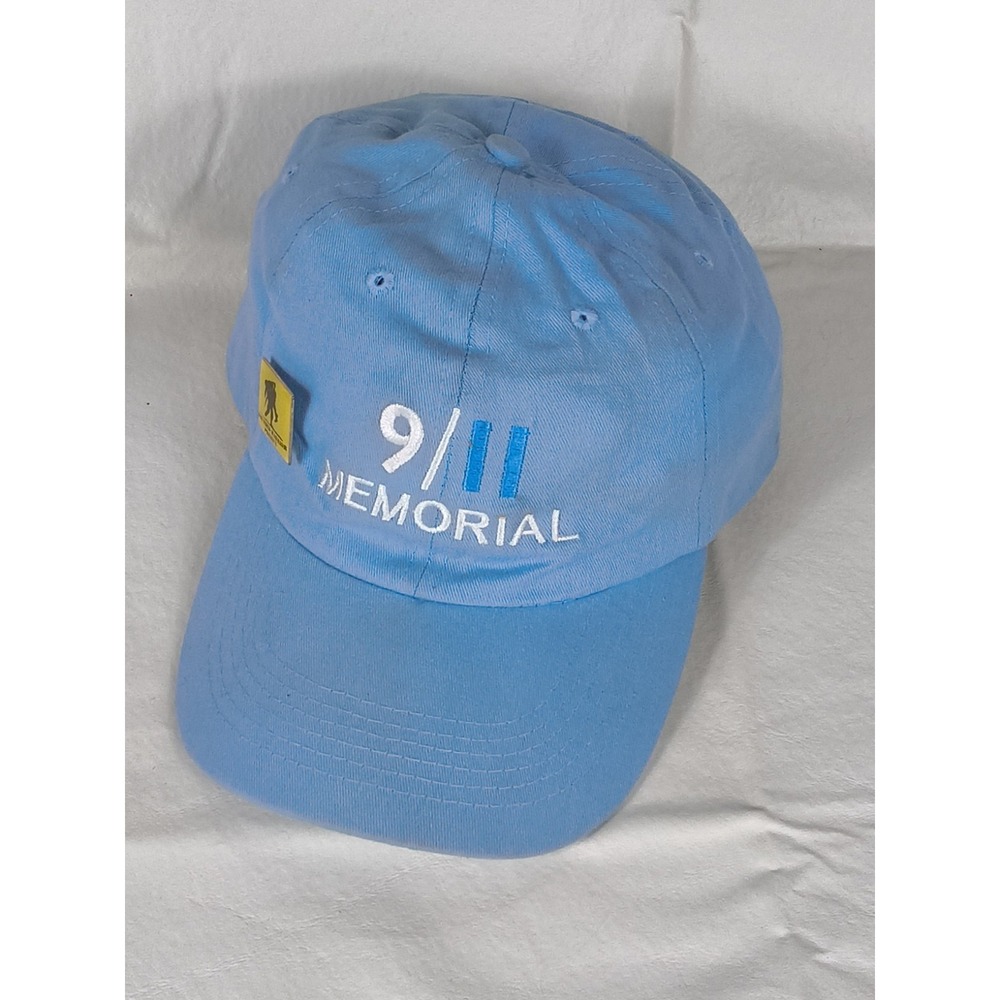 9/11 Memorial Strapback Baseball Hat Blue One Size Embroidered Harriton